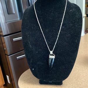 Silver & Onyx Pendant